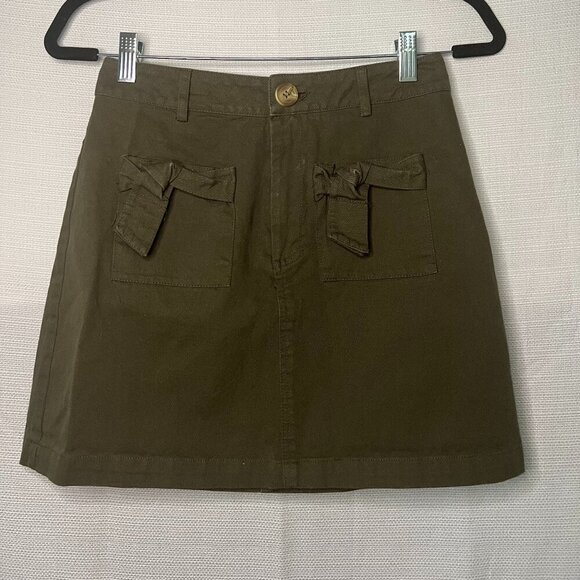 Very J Dresses & Skirts - Very J Olive green fall skirt Cotton Small - 0381